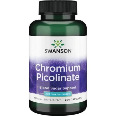 SWANSON Chromium Picolinate 200 mcg (200 kaps.)