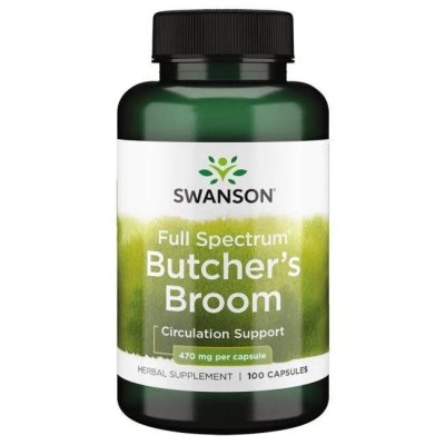 SWANSON Full Spectrum Butcher&#039;s Broom 470 mg (100 kaps.)