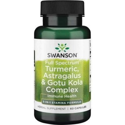 SWANSON Full Spectrum Turmeric Astragalus & Gotu Kola Complex (60 kaps.)
