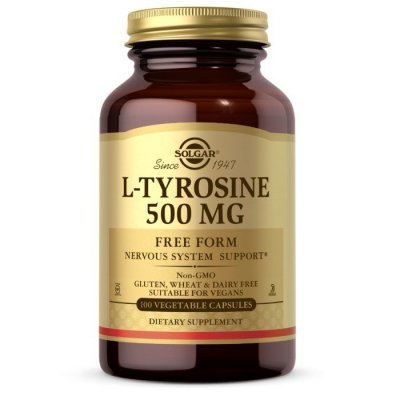 SOLGAR L-Tyrosine - L-Tyrozyna 500 mg (100 kaps.)