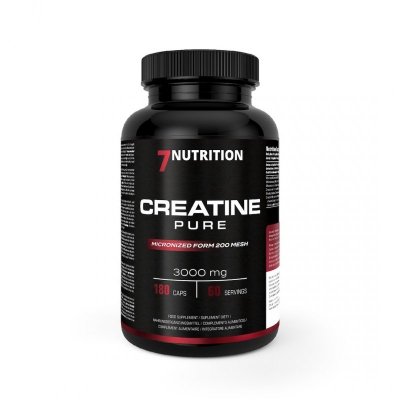 7NUTRITION Creatine Pure - Mikronizowany monohydrat kreatyny (180 kaps.)