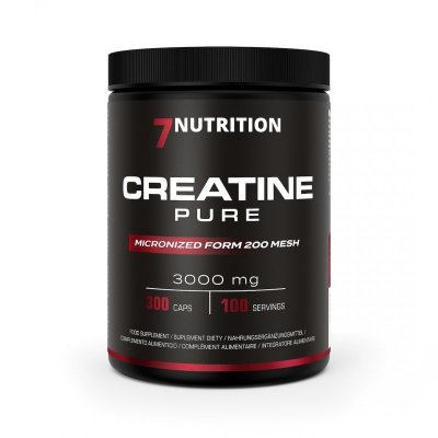 7NUTRITION Creatine Pure - Mikronizowany monohydrat kreatyny (300 kaps.)
