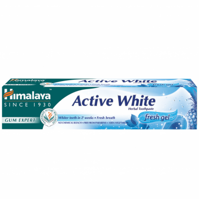 HIMALAYA Żel do mycia zębów Active White Herbal Toothpaste fresh gel (75 ml)