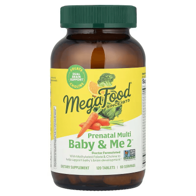 MegaFood Baby &amp; Me 2 Prenatal Multi 120 tab.