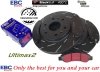 Przednie klocki Ultimax2 + NACINANE tarcze hamulcowe 330mm EBC seria USR Chevrolet Avalanche 1500 2007-2008