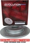 Tylne klocki Z23 + WIERCONE NACINANE tarcze hamulcowe POWERSTOP Chrysler Voyager 2020-