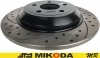 Tylne klocki + WIERCONE NACINANE tarcze hamulcowe 302mm BLACK Ford Bronco Sport 2021-