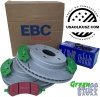 Przednie klocki GreenStuff + NACINANE tarcze hamulcowe EBC seria USR Dodge RAM 1500 2006-