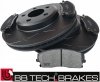Przednie klocki + NACINANE tarcze hamulcowe 320mm BB-TECH Lancia Thema