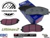 Przednie klocki Ultimax2 + NACINANE tarcze hamulcowe 330mm EBC seria USR Fiat Freemont 2012-