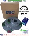 Tylne klocki GreenStuff + WENTYLOWANE tarcze hamulcowe EBC seria PREMIUM Dodge Challenger