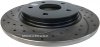 Tylna WIERCONA nacinana tarcza hamulcowa 305mm BLACK Chrysler Voyager Town Country 2008-