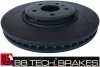 Przednia NACINANA tarcza hamulcowa BB-TECH 325mm Ford Flex 20012-2019