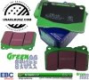 Przednie klocki GreenStuff + tarcze hamulcowe 355mm EBC seria PREMIUM Ford Mustang 2005-2014