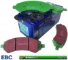 Przednie klocki GreenStuff + NACINANE tarcze hamulcowe EBC seria USR Dodge RAM 1500 2006-