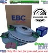 Tylne klocki GreenStuff + tarcze hamulcowe 350mm EBC seria PREMIUM Dodge Challenger SRT Hellcat Scat Pack