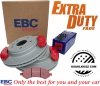 Przednie klocki EXTRA DUTY ED + tarcze hamulcowe EBC seria PREMIUM Dodge RAM 1500 2006-