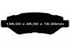 Tylne klocki GreenStuff + WIERCONE NACINANE tarcze hamulcowe 315mm EBC seria GD Cadillac CTS 2008-2014