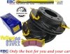 Tylne klocki YellowStuff + NACINANE tarcze hamulcowe EBC seria USR Chevrolet Avalanche 2500 2002-2003