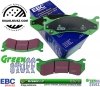 Tylne klocki GreenStuff + NAWIERCANE NACINANE tarcze hamulcowe EBC seria GD GMC Yukon XL 2500 2000-2007