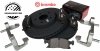 Przednie klocki BREMBO + WIERCONE tarcze hamulcowe HD  Dodge Durango 3,6 V6 2011-