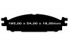 Przednie klocki GreenStuff + tarcze hamulcowe 325mm EBC seria Premium Ford Flex 2012-2019