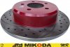Tylna WIERCONA nacinana tarcza hamulcowa RED Plymouth Voyager