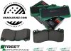 Przednie klocki STREET PERFORMANCE + dwuczęściowe pływające tarcze hamulcowe DBA seria 5000 T3 Ford Mustang 5,0 V8 2015-