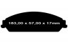 Klocki hamulcowe przednie DBA STREET SERIES Dodge Caliber SRT 2,4 Turbo