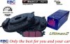 Przednie klocki Ultimax2 + NAWIERCANE NACINANE tarcze hamulcowe 325mm EBC seria GD Ford Explorer 2011-2019