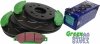 Przednie klocki GreenStuff + NACINANE tarcze hamulcowe 330mm EBC seria USR GMC Yukon 2007-2008