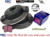 Tylne klocki Ultimax2 + NACINANE NIE WENTYLOWANE tarcze hamulcowe EBC seria GD Chrysler 300C RWD V6