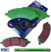 Przednie klocki GreenStuff + NACINANE tarcze hamulcowe EBC seria USR Dodge RAM 1500 2006-