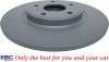 Tylne klocki Ultimax2 + tarcze hamulcowe 328mm EBC seria Premium Volkswagen Routan 2012-