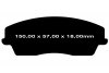 Klocki hamulcowe przednie do tarcz 320mm EBC GreenStuff Lancia Thema 2011-
