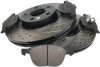 Przednie klocki + WIERCONE NACINANE tarcze hamulcowe ATM 300mm Ford Escape 2013-