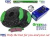 Przednie klocki GreenStuff + NAWIERCANE NACINANE tarcze hamulcowe 330mm EBC seria GD GMC Yukon 2009-