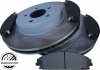 Klocki + przednie NACINANE tarcze hamulcowe 345mm ATM SLOTTED Dodge Charger