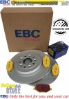 Tylne klocki YellowStuff + tarcze hamulcowe 330mm EBC seria Premium Ford Explorer 2011-2019