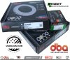 Tylne klocki Street Performance + NACINANE tarcze hamulcowe DBA seria 4000 T3 RAM 1500