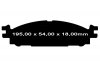 Przednie klocki GreenStuff + tarcze hamulcowe 325mm EBC seria Premium Lincoln MKS 2010-2012