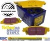 Tylne klocki YellowStuff + NACINANE tarcze hamulcowe EBC seria USR GMC Yukon 2007-2020