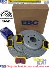 Tylne klocki YellowStuff + NAWIERCANE NACINANE tarcze hamulcowe EBC seria GD Jeep Grand Cherokee SRT / Trackhawk