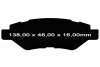 Klocki hamulcowe tylne EBC GreenStuff Cadillac CTS 2008-
