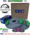 Przednie klocki GreenStuff + NACINANE tarcze hamulcowe 330mm EBC seria USR Dodge Caravan 2012-