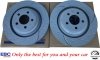 Tylne CERAMICZNE klocki RedStuff + NAWIERCANE NACINANE tarcze hamulcowe 350mm EBC seria GD Dodge Charger SRT Scat Pack Hellcat
