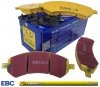 Przednie klocki YellowStuff + nawiercone nacinane tarcze hamulcowe EBC seria GD Dodge RAM 1500 2006-