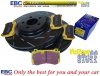 Przednie klocki YellowStuff + NACINANE tarcze hamulcowe 360mm EBC seria USR Chrysler 300C SRT