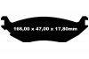 Tylne klocki EXTRA DUTY ED+ + nacinane tarcze hamulcowe EBC seria USR Dodge RAM 1500 2003-