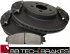 Przednie klocki oraz tarcze hamulcowe 345mm BB-TECH Dodge Charger